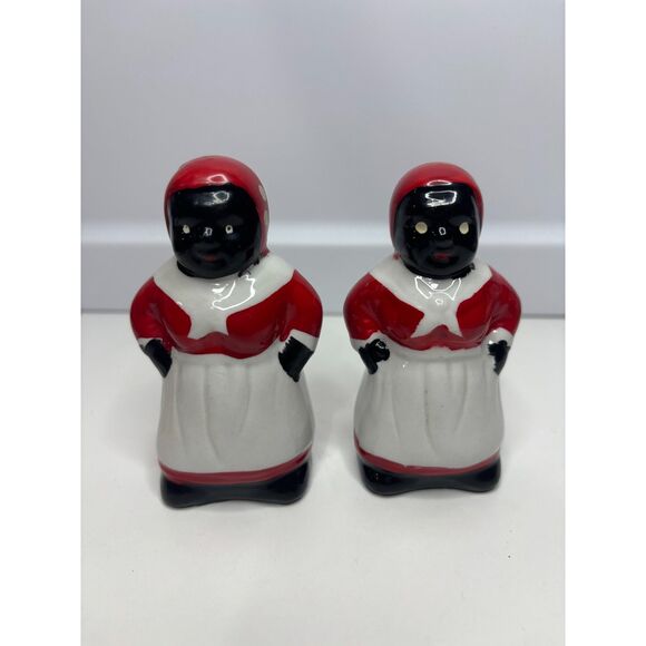 Aunt Jemi salt and pepper shakers - Picture 1 of 4